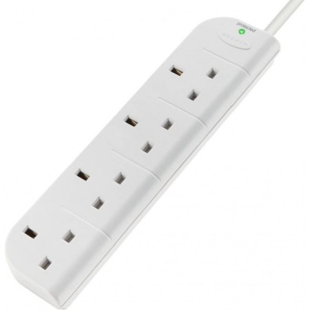 Belkin E-Series 4 Socket, 3-Metre SurgeStrip White