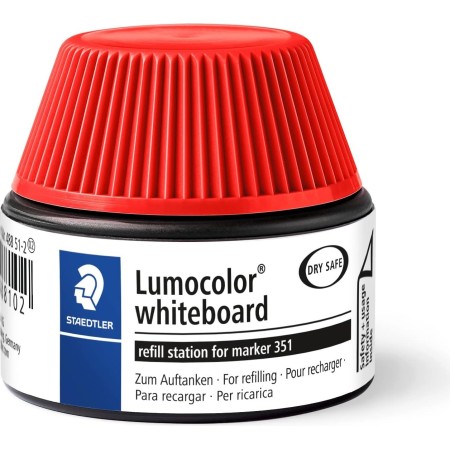 Staedtler Lumocolor 488 51-2 Whiteboard Marker Refill Station - Red