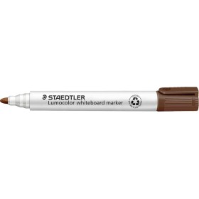 STAEDTLER 351-9 Lumocolor Whiteboard Marker Bullet Tip -Brown (Box of 10)