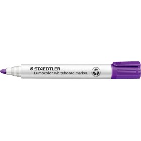 STAEDTLER 351-6 Lumocolor Whiteboard Marker Bullet Tip -Violet (Box of 10)