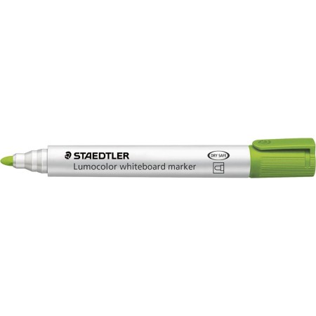 STAEDTLER 351-53 Lumocolor Whiteboard Marker Bullet Tip -light Green (Box of 10)