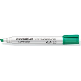 STAEDTLER 351-5 Lumocolor Whiteboard Marker Bullet Tip - Green (Box of 10)