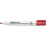 STAEDTLER 351-2 Lumocolor Whiteboard Marker Bullet Tip - Red (Box of 10)