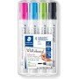 STAEDTLER 351 WP4-1 Lumocolor Whiteboard Marker Bullet Tip (Pack of 4)