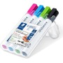 STAEDTLER 351 WP4-1 Lumocolor Whiteboard Marker Bullet Tip (Pack of 4)