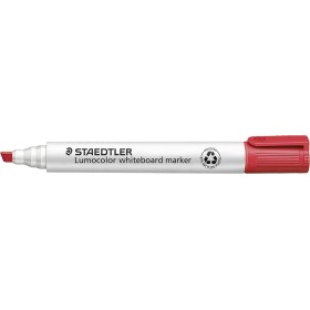 Staedtler Lumocolor Whiteboard Marker, Chisel Tip, Red 351 B-2