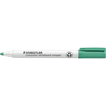 STAEDTLER Lumocolor Compact 341-5 Whiteboard Marker - Green (Pack of 10)