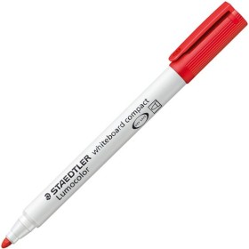 STAEDTLER Lumocolor Compact 341-2 Whiteboard Marker - Red (Pack of 10)