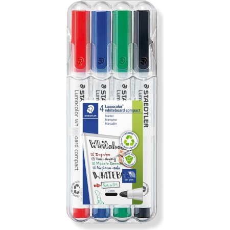 STAEDTLER 341 WP4 Markers Wallet of 4