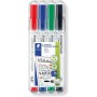 STAEDTLER 341 WP4 Markers Wallet of 4