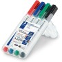 STAEDTLER 341 WP4 Markers Wallet of 4