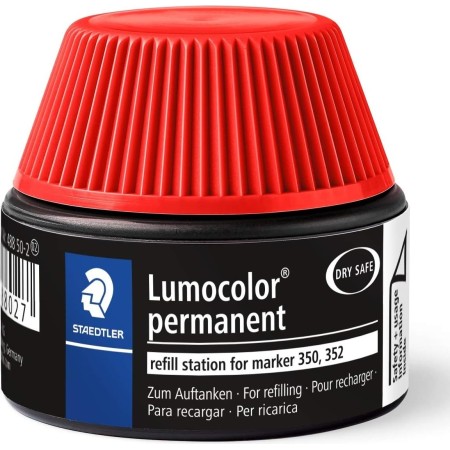 STAEDTLER Lumocolor 488 50 Permanent Marker Refill for 350/352 Red