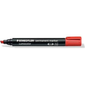 Staedtler Red 385-2 Lumocolor Permanent Chisel Wide Marker