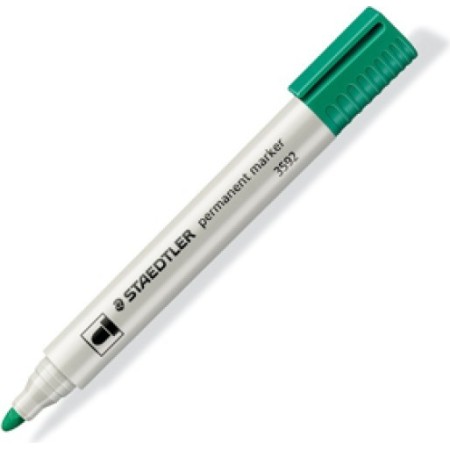 Staedtler Green 3592-5 Lumocolor Permanent Bullet Marker