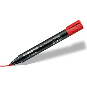 STAEDTLER 352-2 Lumocolor permanent marker, refillable, Red