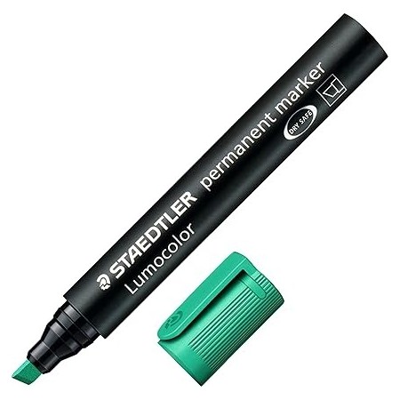 Staedtler Lumocolor Marker 350-5 Chisel Tip Green