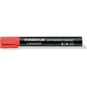 Staedtler Lumocolor Permanent Marker 350-2 Chisel Tip Red