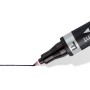 Staedtler 348-9 Lumocolor Double ended permanent marker with bullet and chisel tip Black