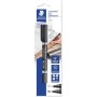 Staedtler 348-9 Lumocolor Double ended permanent marker with bullet and chisel tip Black