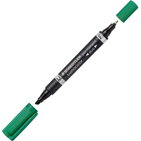 STAEDTLER 348 B-5 Double-ended Marker, Green