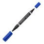 STAEDTLER 348 B-3 Double-Ended Permanent Marker Blue