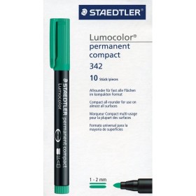 Staedtler Lumocolor Permanent Compact 342-5 Handy-sized Permanent Marker - Green