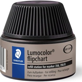 STAEDTLER 488 56-9 Lumocolor Flipchart Marker Refill Station - Black. Keep your presentations flowing smoothly with the STAEDTLE