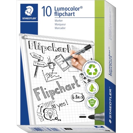 STAEDTLER 356-9 Lumocolor Flipchart Marker - Black