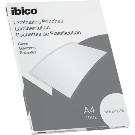 Ibico Basics Laminating Pouches A4 Medium 627309 [Pack 100]