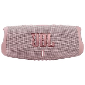 JBL Charge 5 - Pink. Experience impressive sound quality and versatile portability with the JBL Charge 5 Portable Bluetooth Spea
