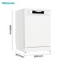 Hisense HS622E90W Full-size Dishwasher - White