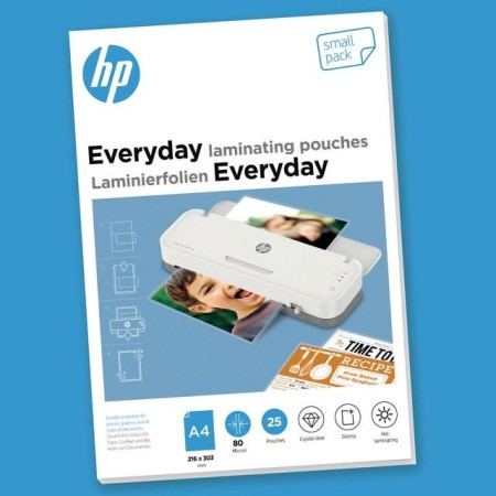 HP Everyday Laminating Pouches, A4, 80 Micron, small pack