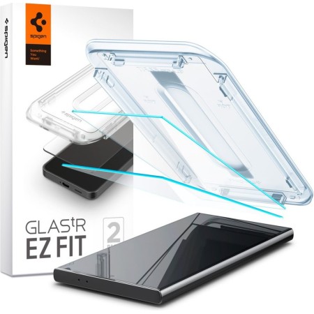 Spigen GLAS.tR ez Fit Samsung Galaxy S24 Ultra Clear [2 PACK]