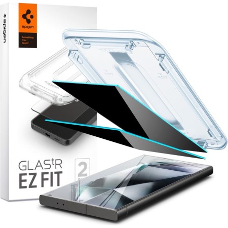 Spigen GLAS.tR ez Fit Samsung Galaxy S24 Ultra Privacy [2 PACK]