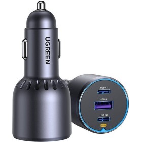 UGREEN EC703 USB-A, 2xUSB-C, 75W car charger black