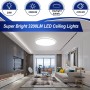 Modern 12-inch 28W LED Flush Mount Ceiling Light, 3100lm, 5000K Daylight White