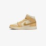 Jordan 1 Mid SE Pale Vanilla Metallic Gold (Women's)