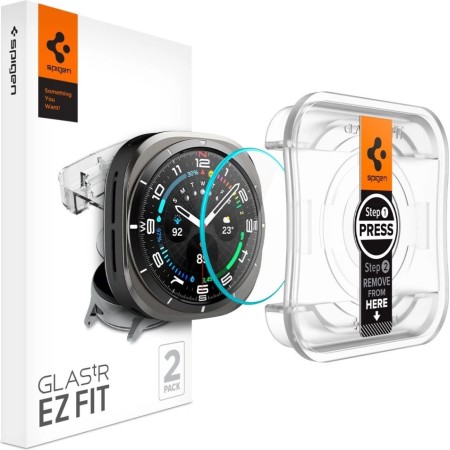 Spigen GLAS.tR ez Fit Galaxy Watch Ultra 47mm Clear [2 PACK]