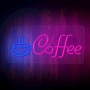 Neon PLEXI LED COFFEE pink blue NNE11 Neolia