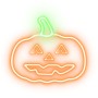 Neon PLEXI LED PUMPKIN WITH STEM orange green NNE13 Neolia