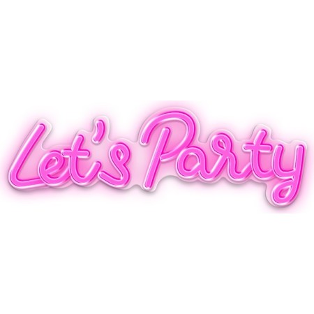 Neon PLEXI LED LET'S PARTY pink FPNE20 Forever Light