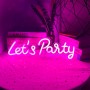 Neon PLEXI LED LET'S PARTY pink FPNE20 Forever Light