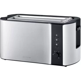 Introducing the ultimate breakfast companion - the Severin AT 2590 Twin long slot toaster with a convenient home baking attachme
