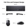 UGREEN MK006 Ergonomic Mouse and Wireless Keyboard Combo (Black)