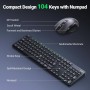 UGREEN MK006 Ergonomic Mouse and Wireless Keyboard Combo (Black)