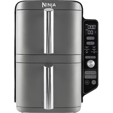 Ninja Stacked Dual Zone 9.5L Air Fryer with Digital Cooking Probe