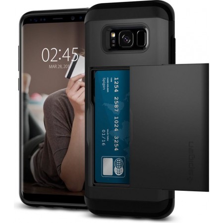 Introducing the Spigen Galaxy S8 Plus Case Slim Armor CS Black, the ultimate fusion of style and functionality!