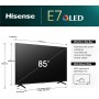 Hisense 85E7NQ 85'' 4K Smart QLED TV – Quantum Dot Excellence