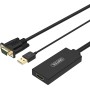 Unitek Y-8711 VGA to HDMI Cable with Audio