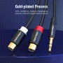 Vention Audio Cable 3.5mm M to 2RCA F 0.3m